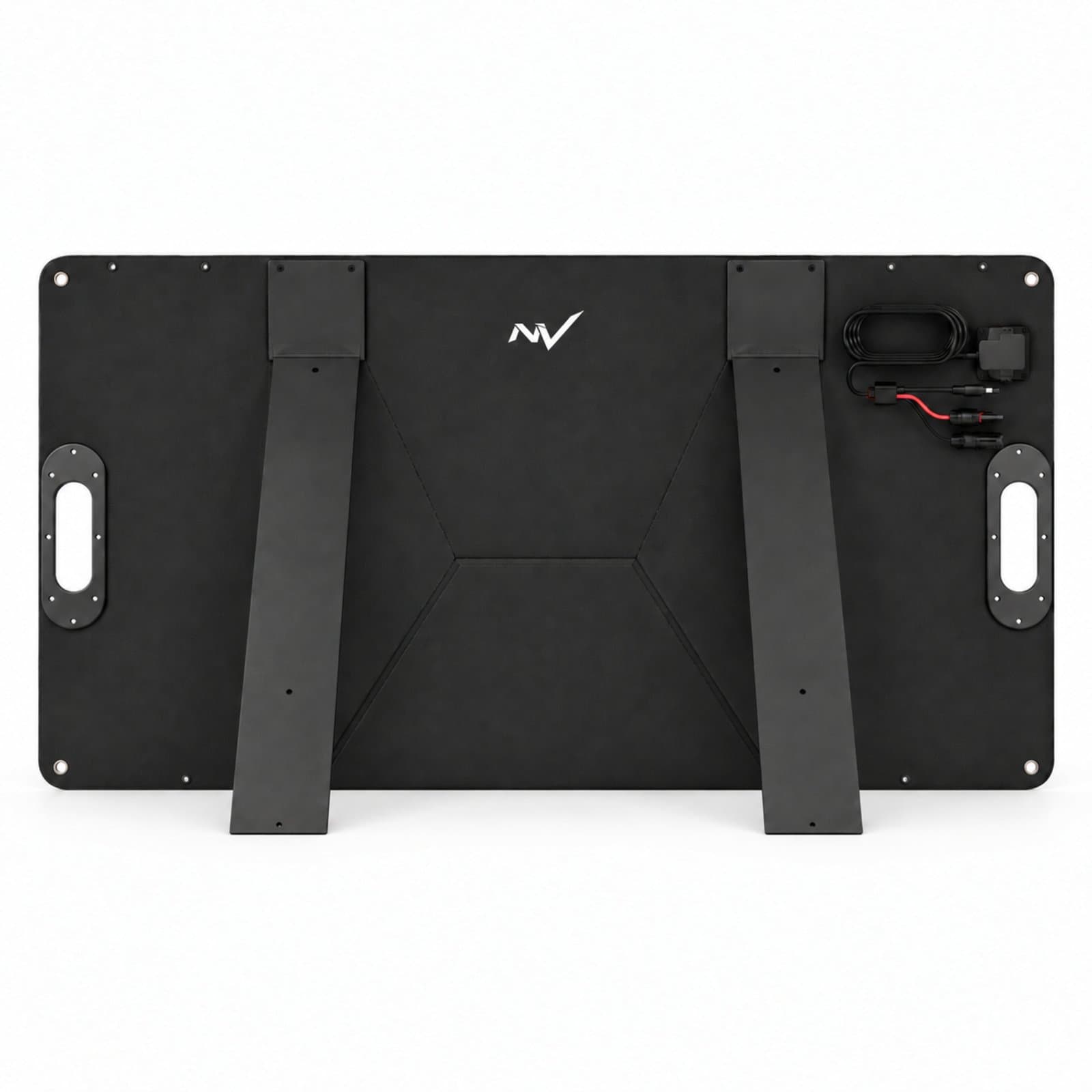 NV-S100 unfolded, rear and stand