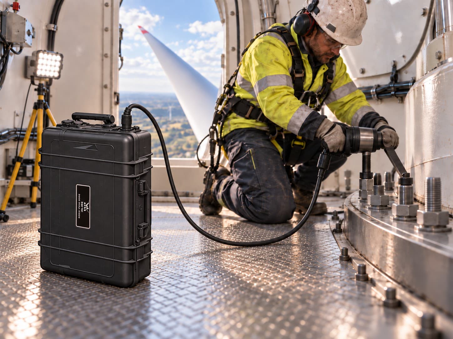 Maintenance in a wind turbine nacelle