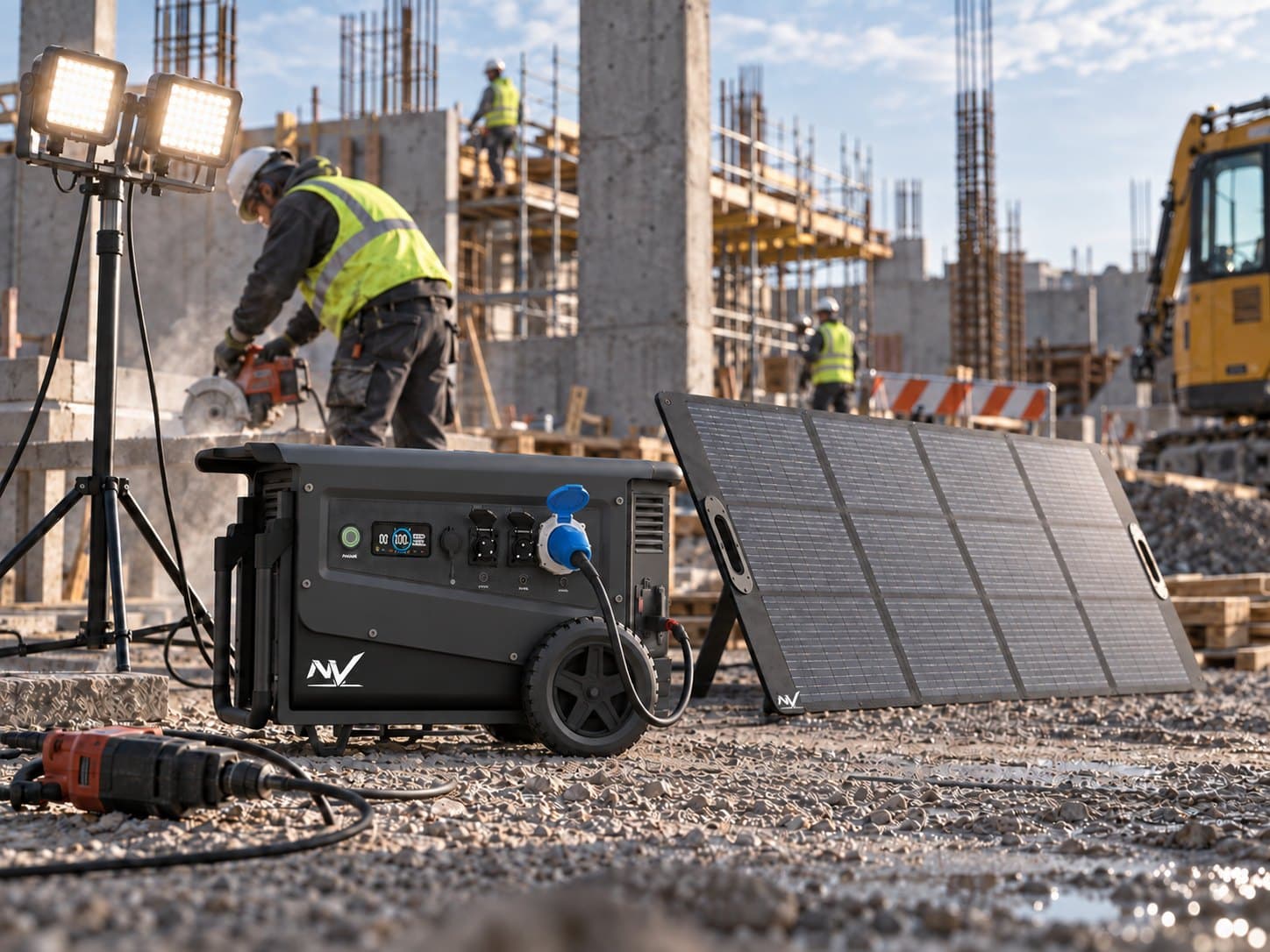 NV-S240 and NV-W50 on a site