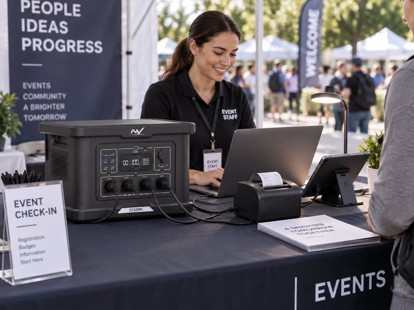 Event reception desk
